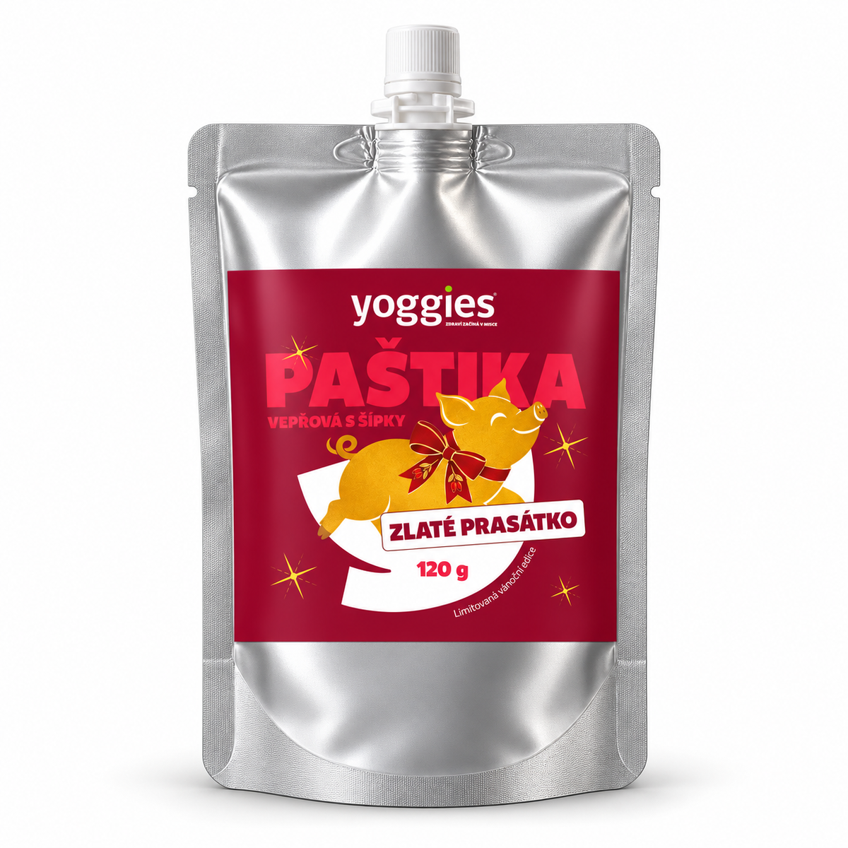 Zlaté prasátko vánoční vepřová paštika se šípky, 120 g