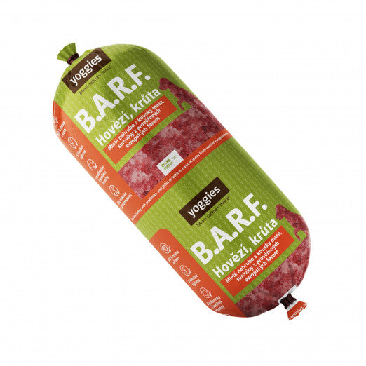1300g Yoggies B.A.R.F. Hovězí a krůta s probiotiky a kloubní výživou