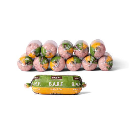 1800 g (12x150g) Yoggies B.A.R.F. 100% krůta s probiotiky