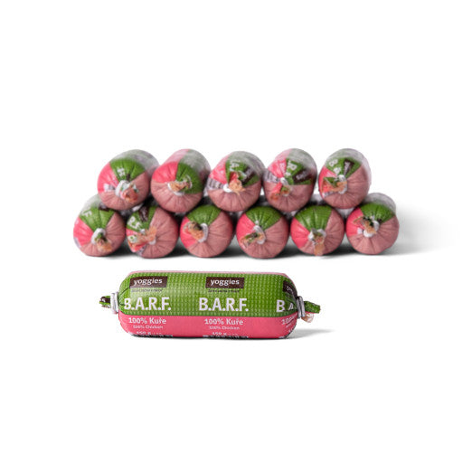 1800 g (12x150g) Yoggies B.A.R.F. 100% kuře s probiotiky