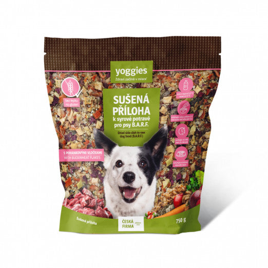 750g Yoggies Sušená příloha k syrové potravě B.A.R.F. s rýžovými vločkami