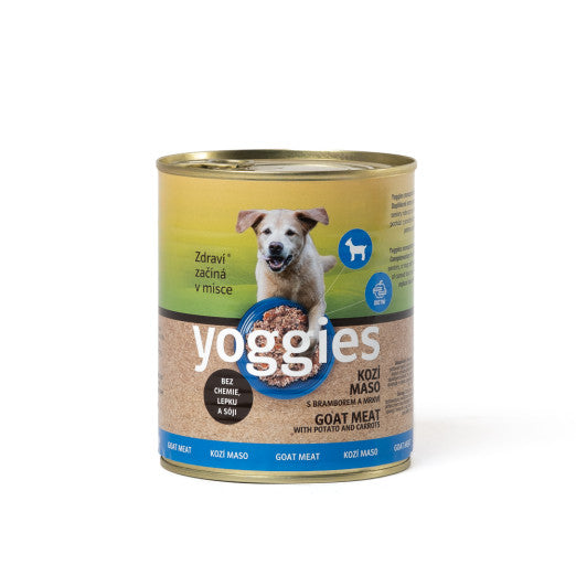 800g Yoggies kozí konzerva s bramborem a mrkví
