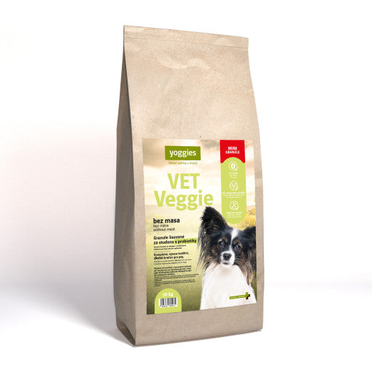 10kg Yoggies VET Veggie bez masa, minigranule lisované za studena s probiotiky