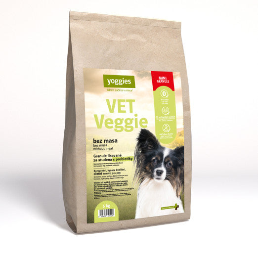 5kg Yoggies VET Veggie bez masa, minigranule lisované za studena s probiotiky