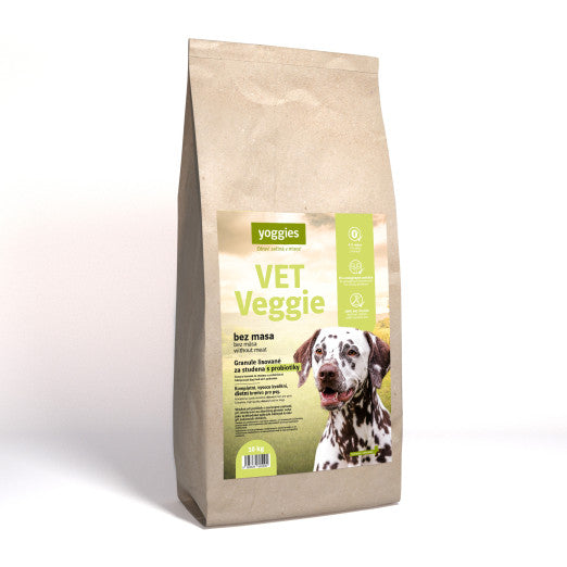 10kg Yoggies VET Veggie bez masa, granule lisované za studena s probiotiky