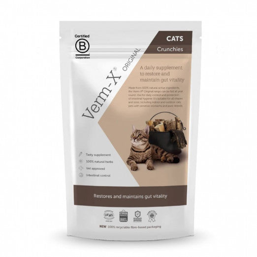 60 g,Verm-X přírodní prostředek na podporu "bezchemického" odčervení kočky
