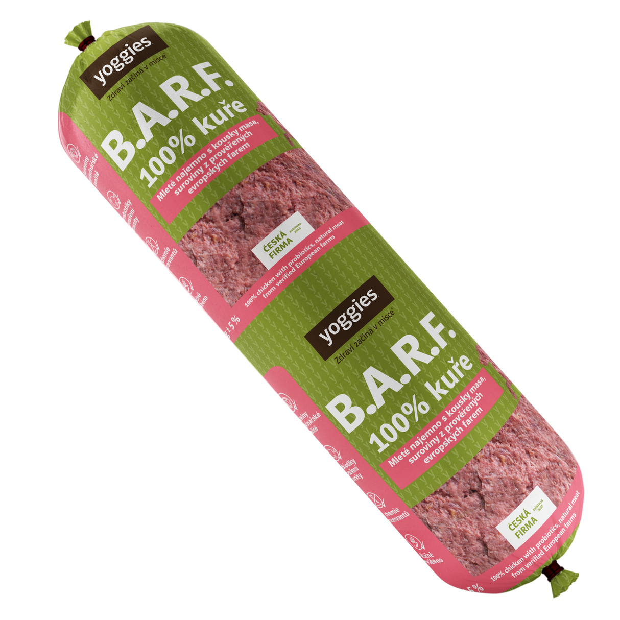 Yoggies B.A.R.F. 100% kuře s probiotiky