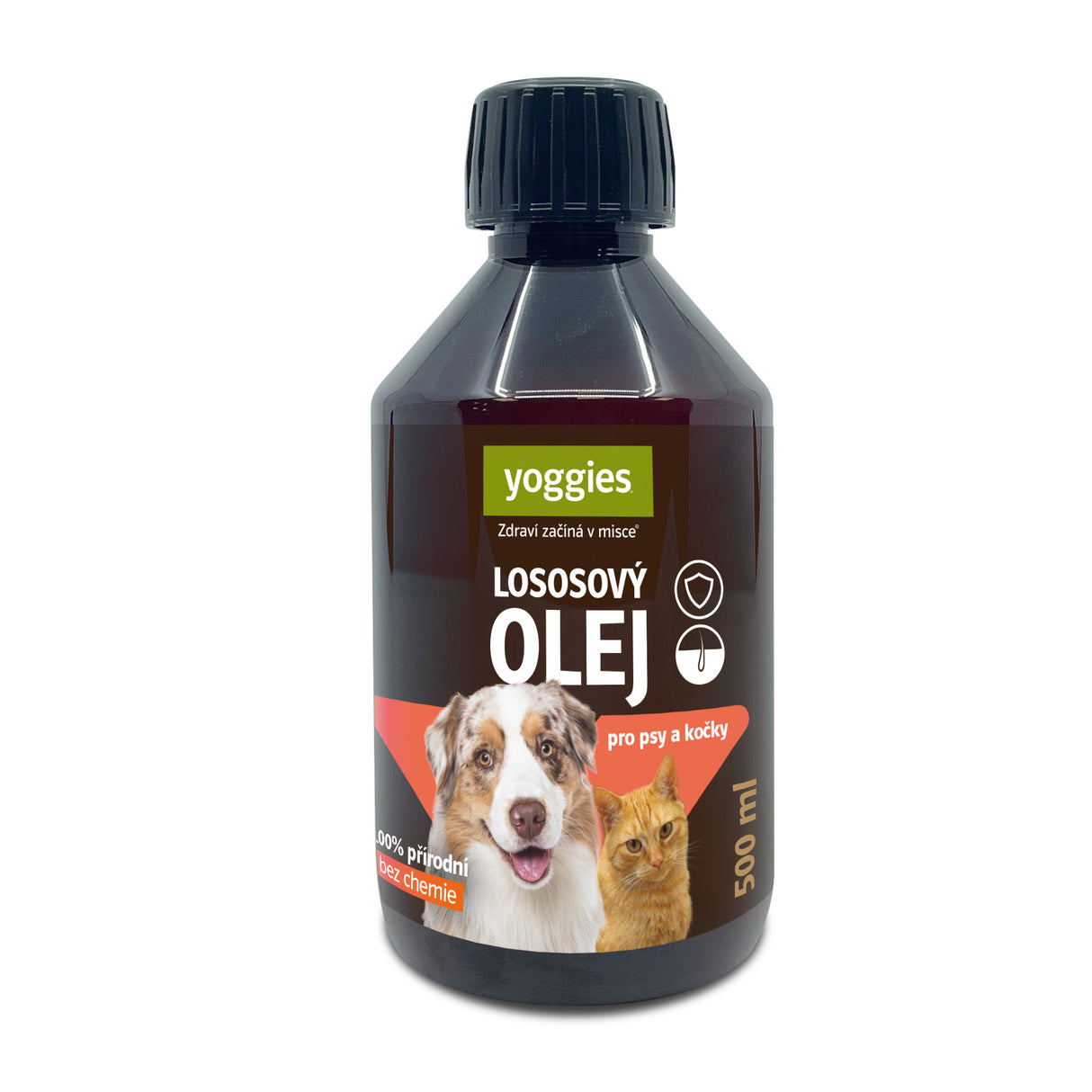 Yoggies Lososový olej pro psy a kočky 500 ml