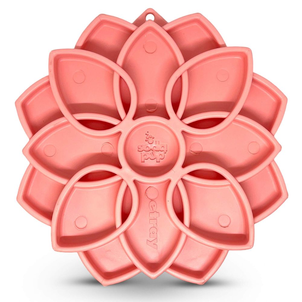 SodaPup měkká Mandala s přísavkami - pastelově růžová