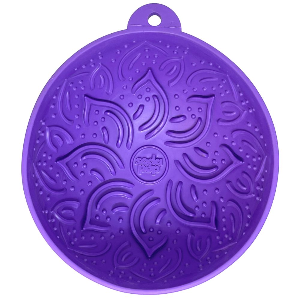 SodaPup lízací miska rajská zahrada - fialová