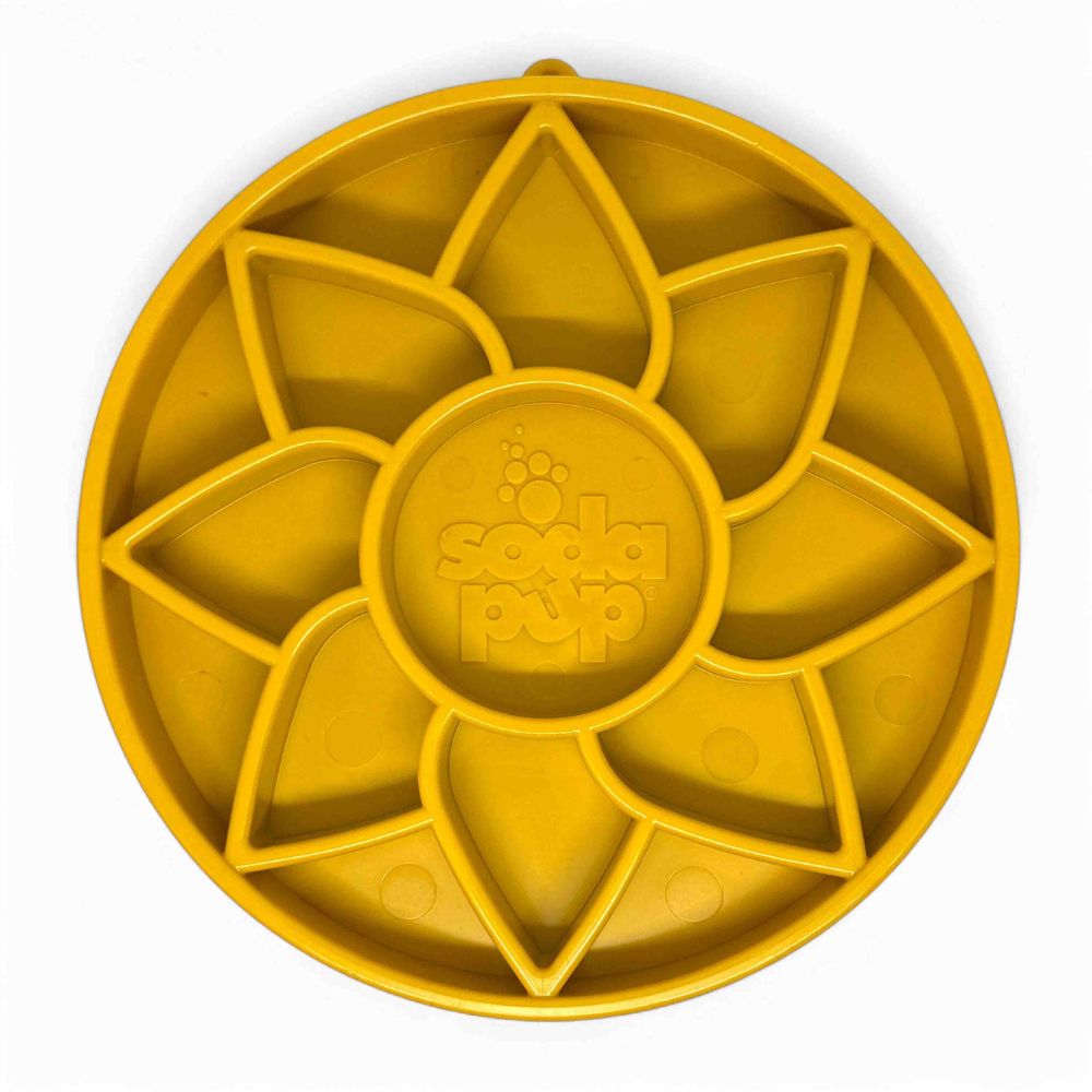 SodaPup senzorická miska - Slunečnice, žlutá