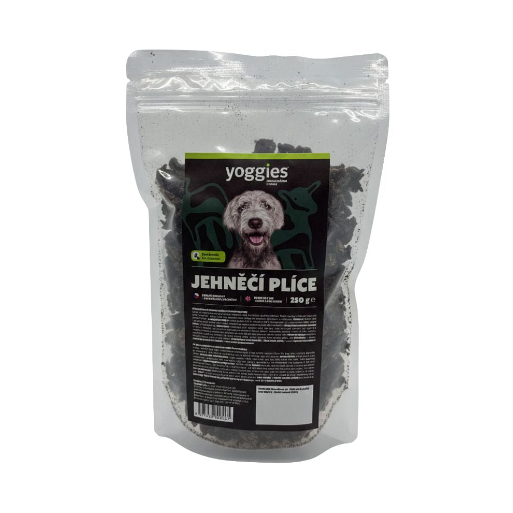 250 g Yoggies Sušené pamlsky jehněčí plíce kostičky