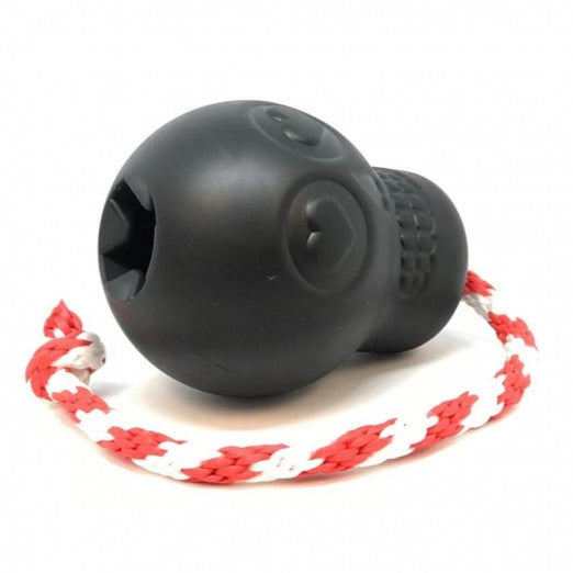 SodaPup Lebka s provázkem na přetahování - černá