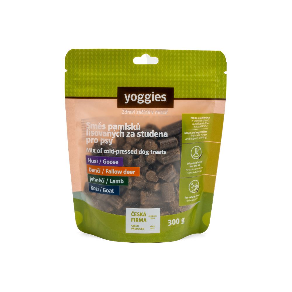 Yoggies směs pamlsků lisovaných za studena 300g