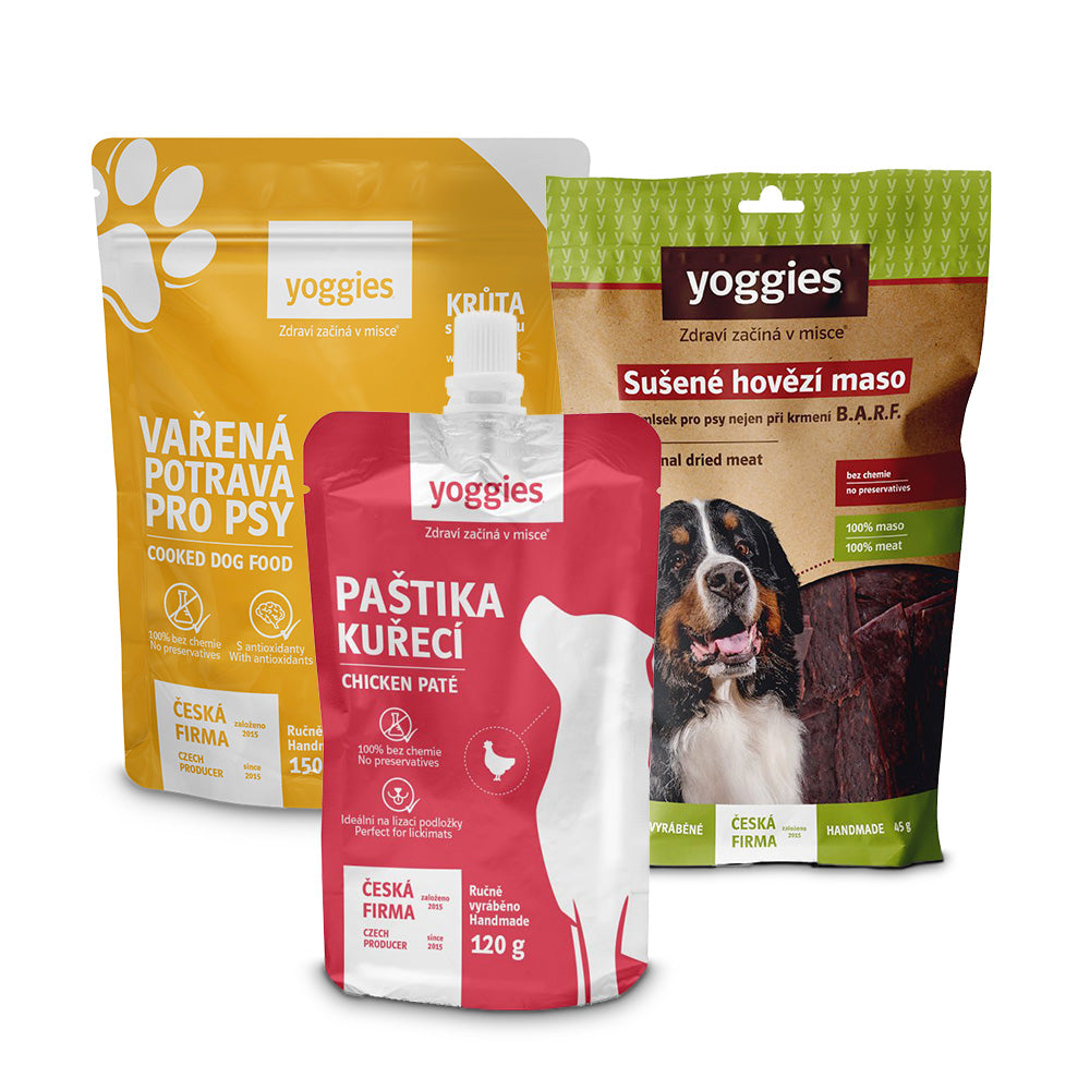 Balíček na výlet pro malého psa – bez misky