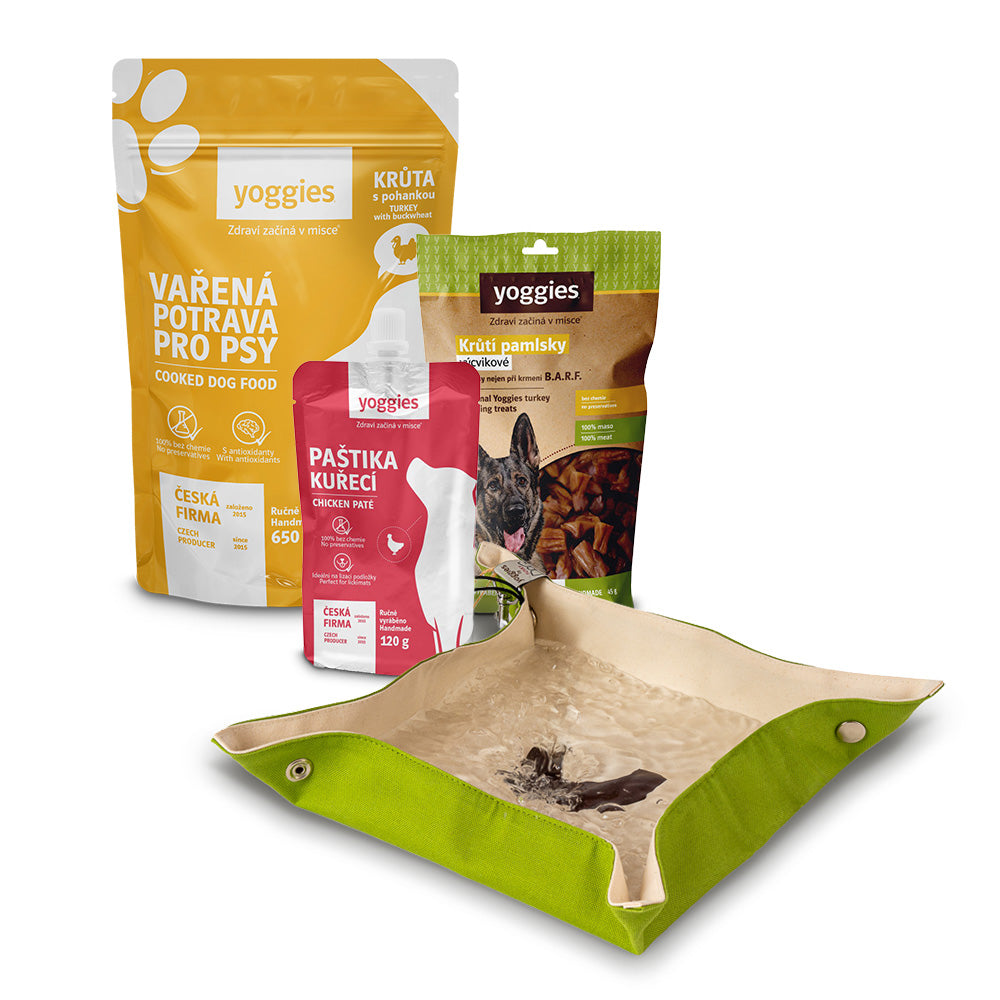 Balíček na výlet pro velkého psa – s miskou