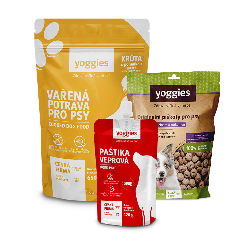 Hypoalergenní balíček na výlet pro velkého psa – bez misky