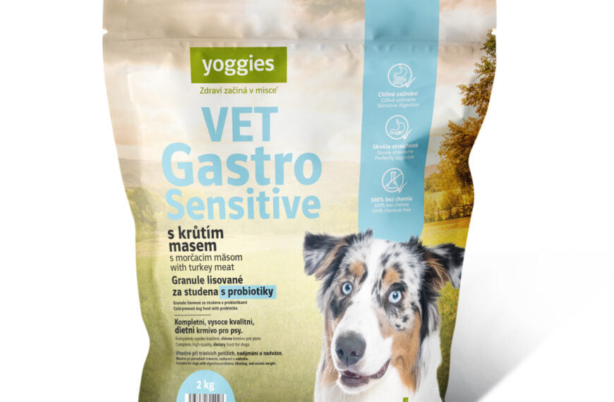 Yoggies VET řada granulí lisovaných za studena s probiotiky a bez chemie