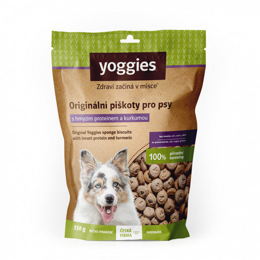 Yoggies Hypoallergene glutenvrije koekjes met insectenproteïne en kurkuma 150 g