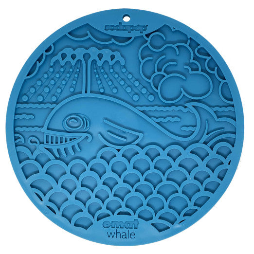 SodaPup Likmat met zuignappen, Walvis – blauw
