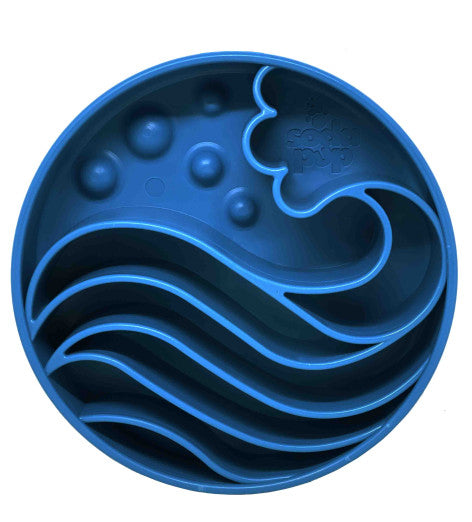 SodaPup Zintuiglijke voerbak diepe Golf – blauw