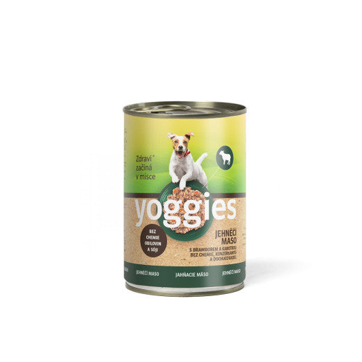 400 g Yoggies jehněčí konzerva s bramborem a karotkou