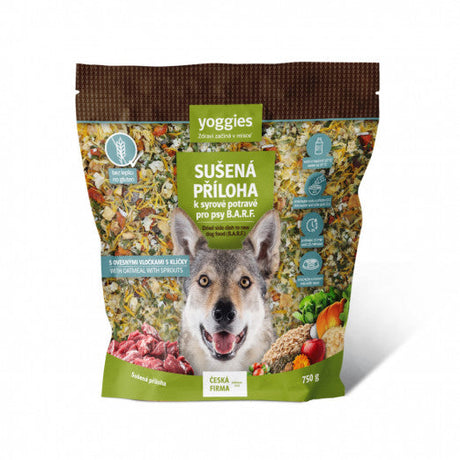 750g Yoggies Sušená příloha s ovesnými vločkami k syrové potravě B.A.R.F. 