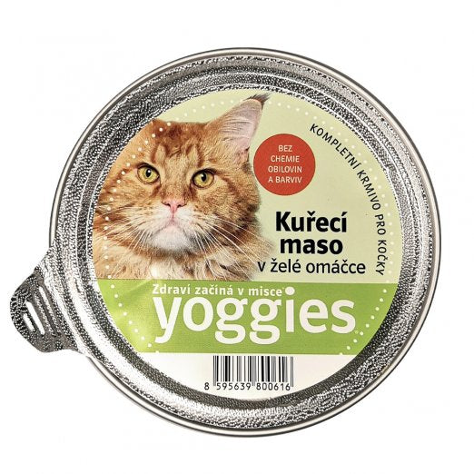 85 g Yoggies mistička pro kočky s kuřecím masem a želé omáčkou