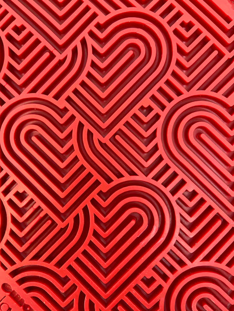 SodaPup lízací podložka love malá, červená