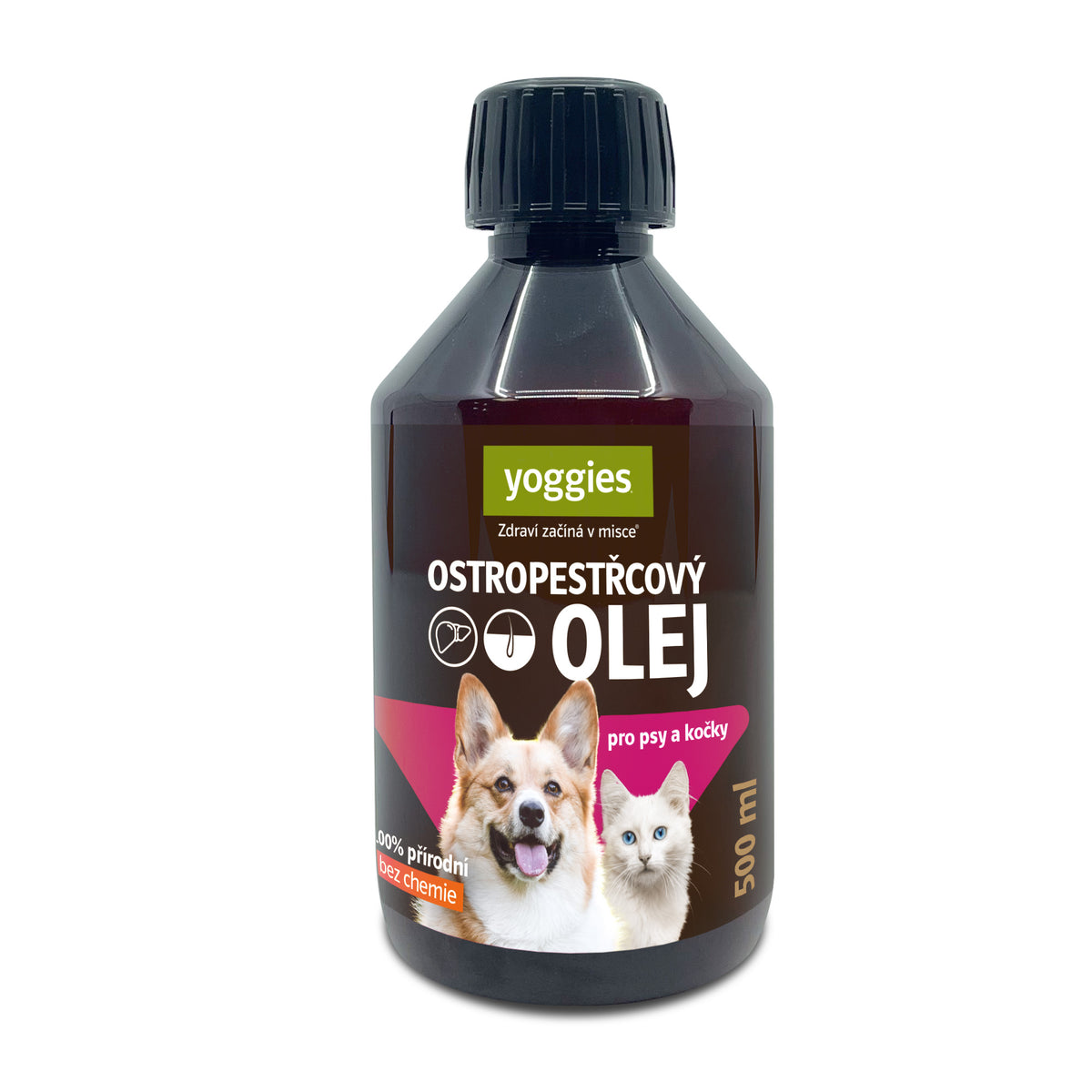 Yoggies Mariadistelolie voor honden en katten 500 ml