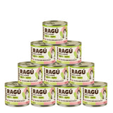 Yoggies RAGÚ pro kočky, losos a kachna 24 x 185 - zvýhodněné balení