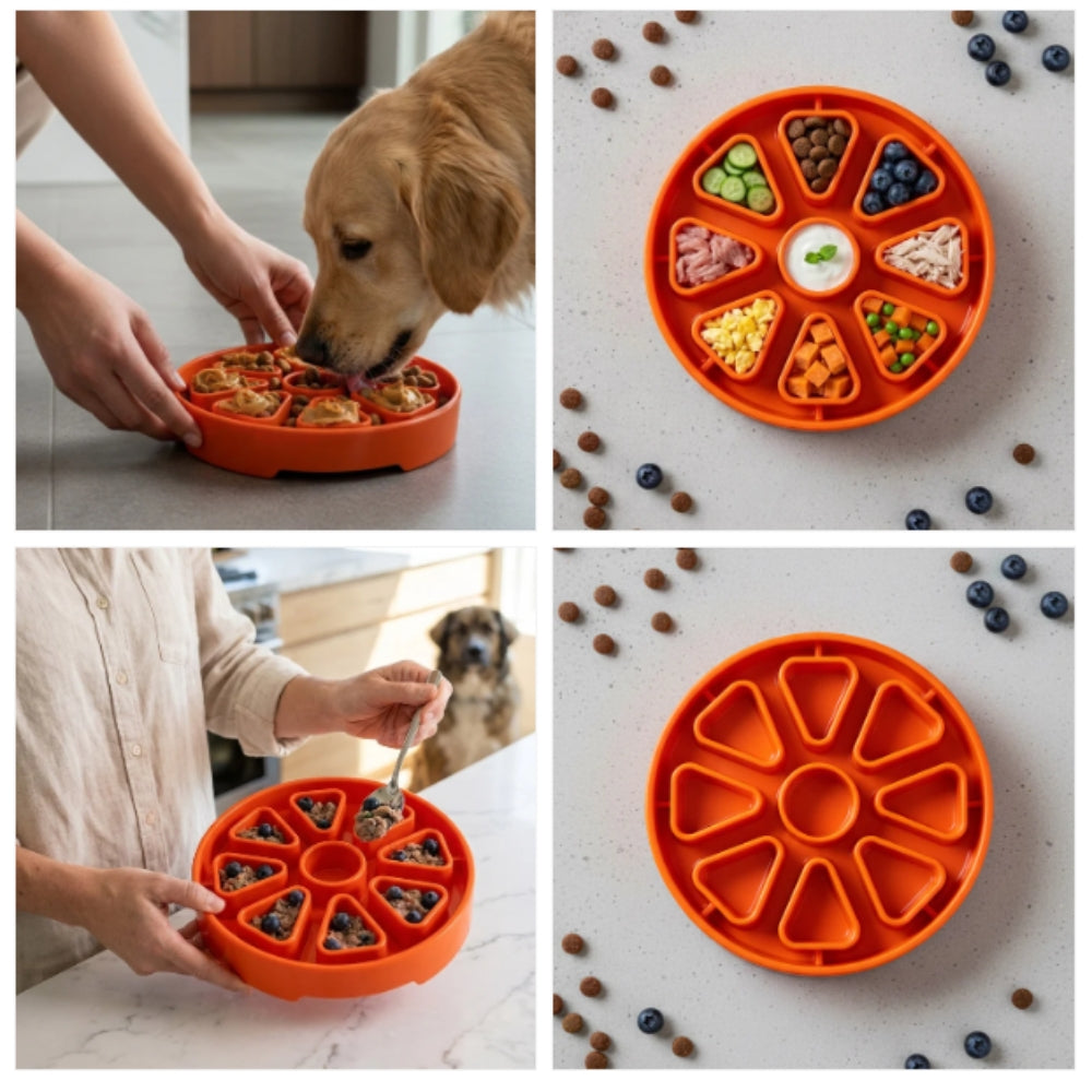 SodaPup lízací miska Citrus Softie - oranžová