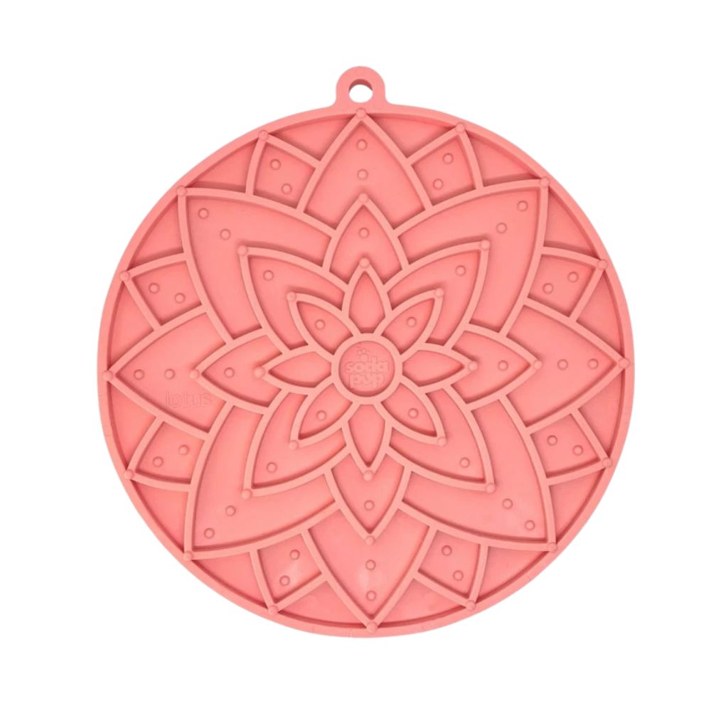 SodaPup lízací podložka Lotus - světle růžová
