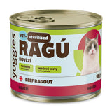 Yoggies RAGÚ pro kastrované kočky, hovězí monoprotein 24 x 185 g - zvýhodněné balení