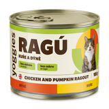 Yoggies RAGÚ pro kočky, kuře a dýně 24 x 185 g - zvýhodněné balení