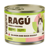Yoggies RAGÚ pro kočky, losos a kachna 24 x 185 - zvýhodněné balení