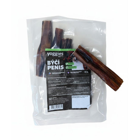 Yoggies Sušené žvýkací pamlsky – Býčí penis 5ks