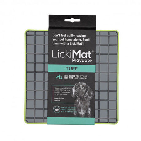 LickiMat Playdate TUFF lízací podložka 20x20cm zelená
