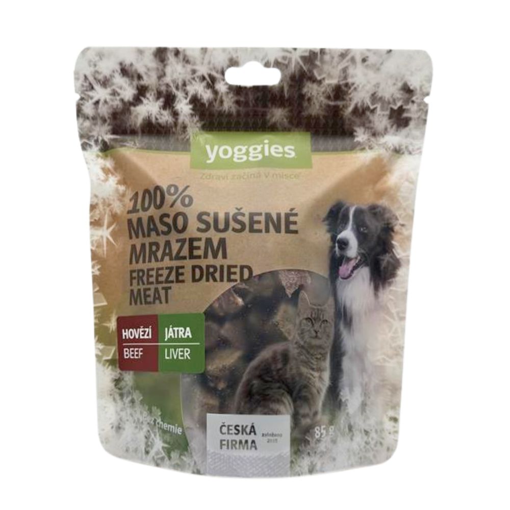 Yoggies Mrazem sušená hovězí játra (lyofilizovaná) 85 g
