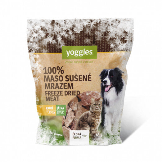 Yoggies Vriesgedroogde kalkoenlever (gelyofiliseerd) 85 g