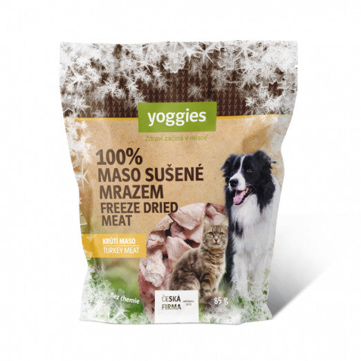 Yoggies Vriesgedroogd kalkoenvlees (gelyofiliseerd) 85 g