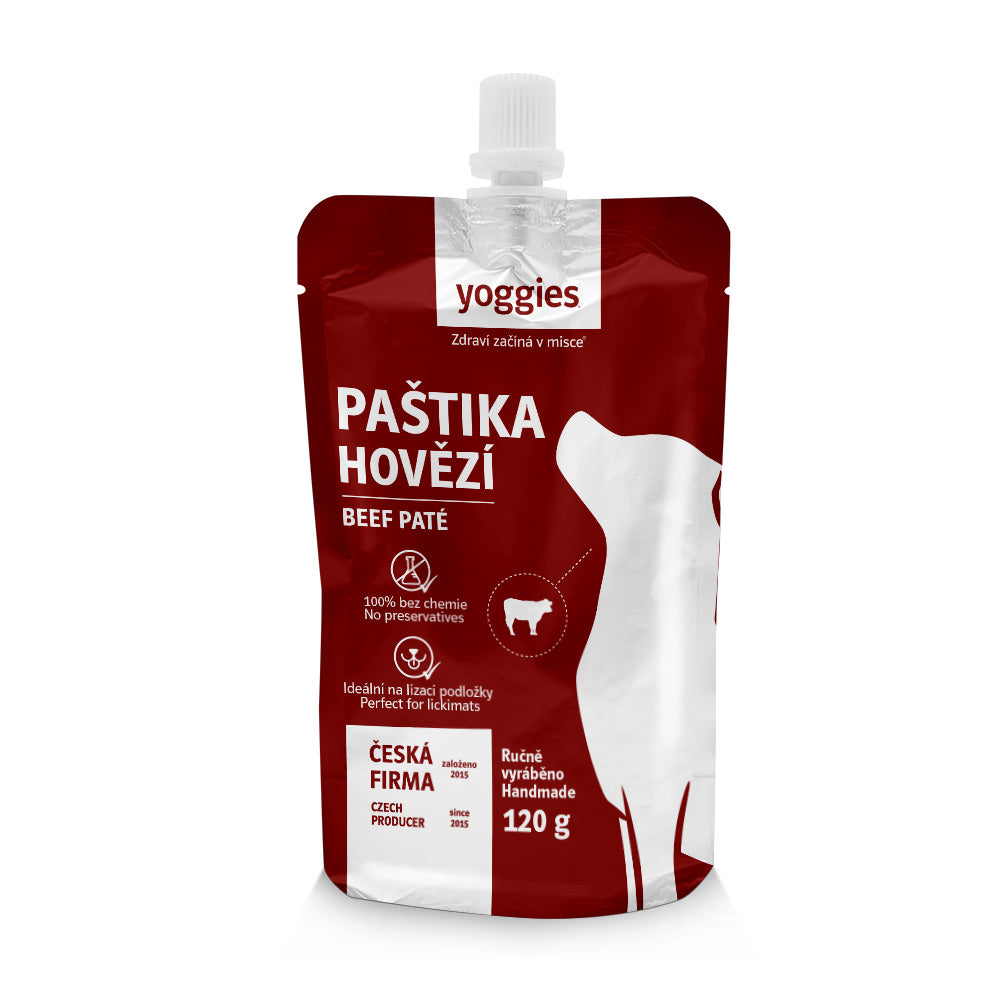 120g Yoggies paštika - hovězí maso