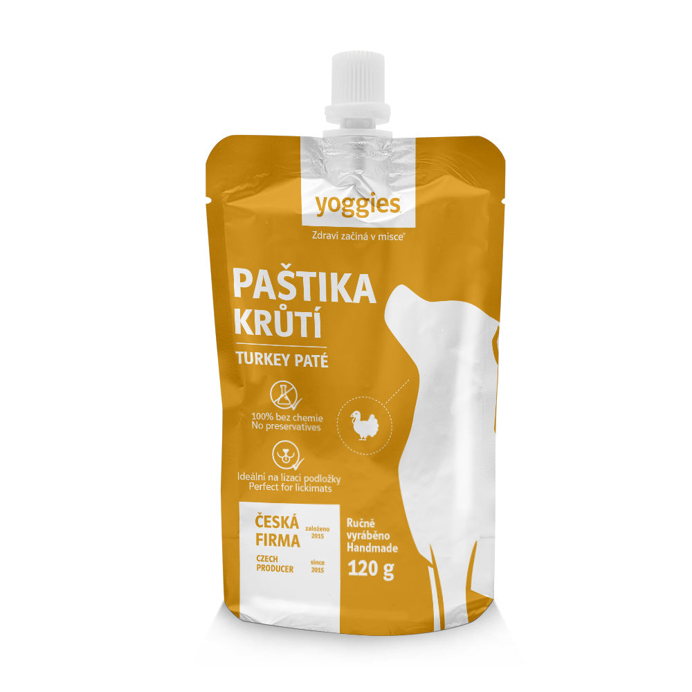 120g Yoggies paštika - krůtí maso