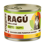 Yoggies RAGÚ pro kočky, kuře a dýně 24 x 185 g - zvýhodněné balení