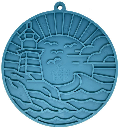 SodaPup likmat met zuignappen, Vuurtoren – blauw