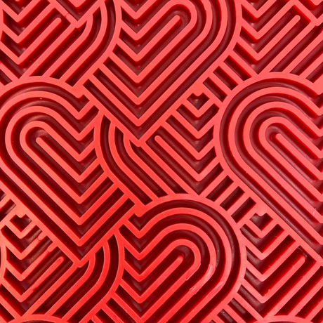 SodaPup lízací podložka love malá, červená