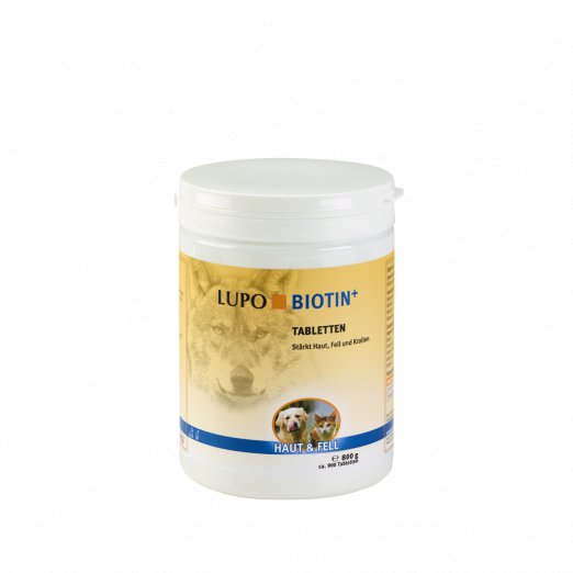 Tabletten Luposan Biotin+ voor honden en katten voor gezonde nagels, vacht en huid, 180 g/200 stuks