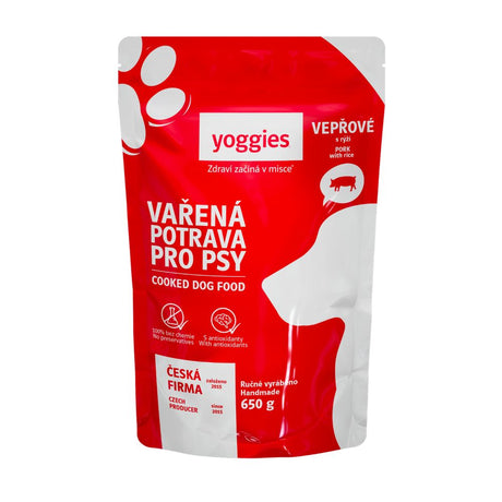 Yoggies vařená potrava pro psy – Vepřová s rýží