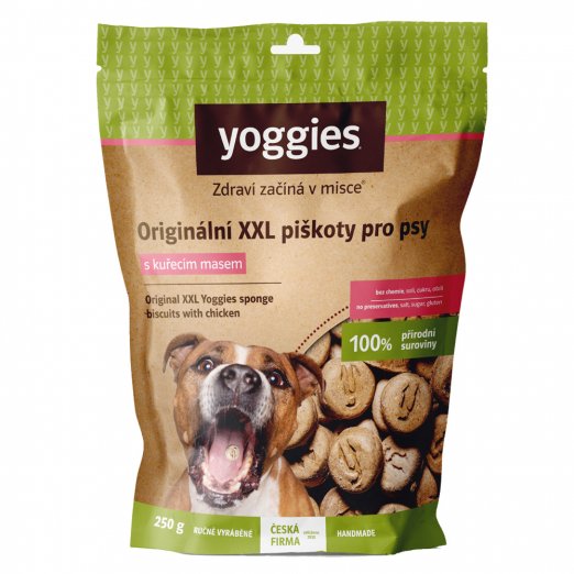 Yoggies XXL glutenvrije koekjes met kippenvlees 250 g